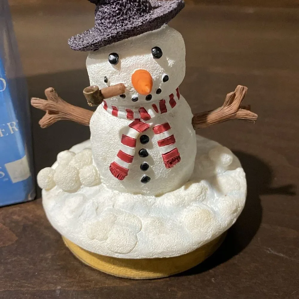 Our America Gift Snowman Candle Topper Pipe
